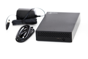 Image showing External Hard Disk and USB cable