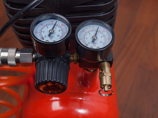 Image showing Air compressor manometer