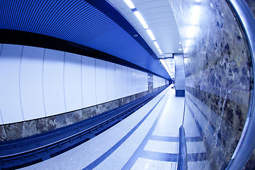 Image showing interior of a metro station