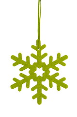 Image showing Green Star, Christmas Tree Decoration