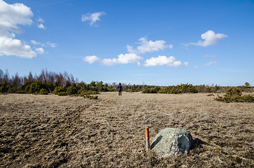 Image showing Mark at a wilderness pathway