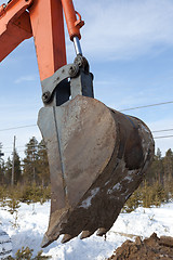 Image showing Bucket hydraulic excavator