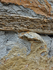 Image showing Plaster, beam and nails