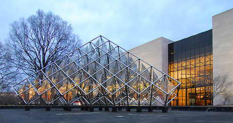 Image showing space and air museum statue