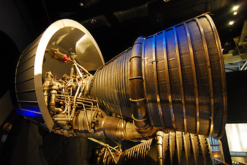 Image showing space rocket thrust engine