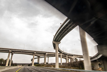 Image showing interstate highway bridges