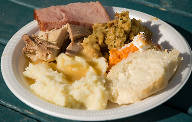Image showing Thanksgiving dinner 2