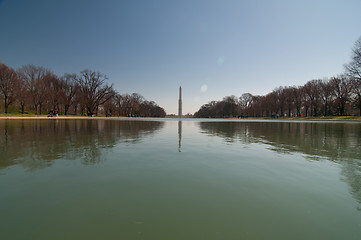 Image showing Washington Monument in spring, Washington DC United States