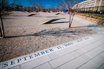 Image showing WASHINGTON DC - CIRCA APRIL 2013: Pentagon memorial circa June 2