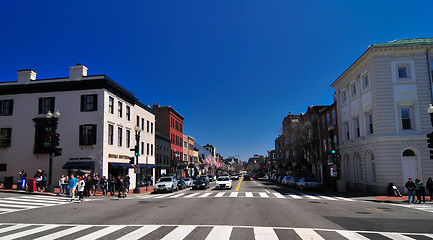 Image showing georgetown washington dc streets