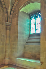 Image showing interior of a national cathedral gothic classic architecture