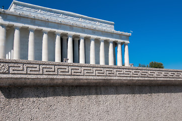 Image showing Abraham Lincoln Memorial in Washington DC USA