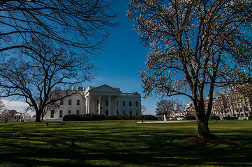 Image showing The White House in Washington DC with beautiful blue sky