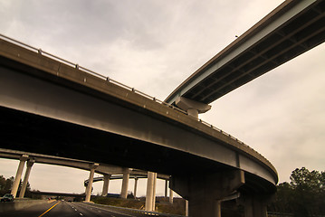 Image showing interstate highway bridges