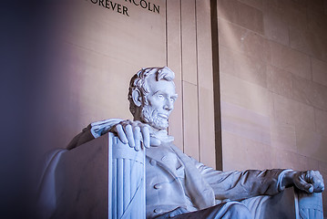 Image showing Abraham Lincoln Memorial in Washington DC USA