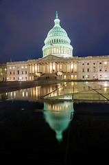 Image showing US Capitol Building in spring- Washington DC, United States