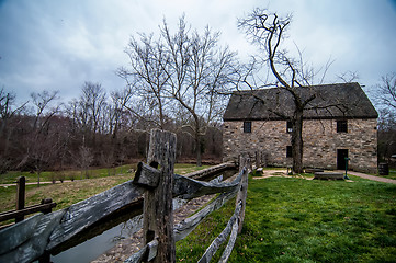 Image showing old mill in washington dc at mount vernon