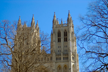 Image showing national cathedral washington dc - april 5, 2013