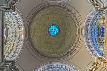 Image showing The interior of the dome of the museum in Washington, DC.