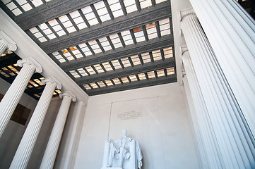 Image showing Abraham Lincoln Memorial in Washington DC USA