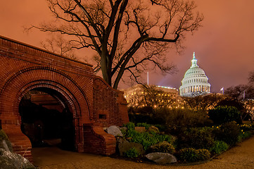 Image showing US Capitol Building in spring- Washington DC, United States