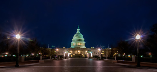 Image showing US Capitol Building in spring- Washington DC, United States