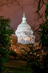 Image showing US Capitol Building in spring- Washington DC, United States