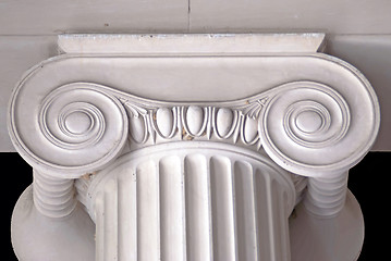 Image showing neoclassical ionic architectural details