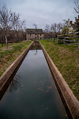 Image showing old mill in washington dc at mount vernon