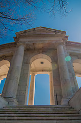 Image showing View  of the Memorial Amphitheater at arlington cemetery 