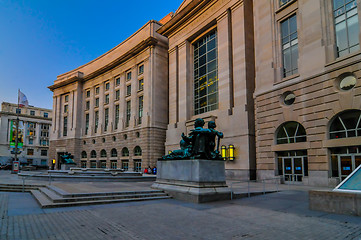 Image showing View  of the Memorial Amphitheater at arlington cemetery 