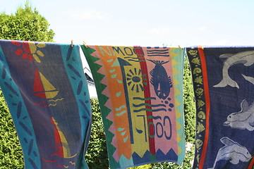 Image showing Beach towels