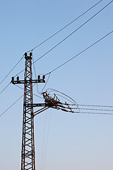 Image showing Electric line