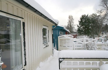 Image showing Snowy neighborhood