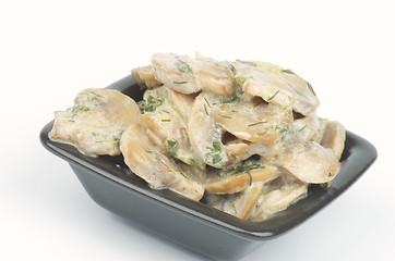 Image showing Julienne with Mushrooms and Sour Cream