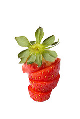 Image showing Strawberry in slices