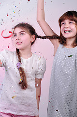 Image showing children having fun and dancing