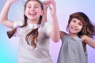 Image showing children having fun and dancing