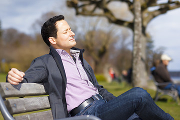 Image showing relaxing man
