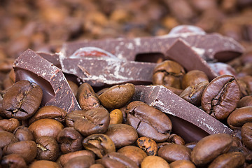 Image showing Coffee and chocolate