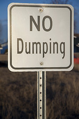 Image showing No Dumping