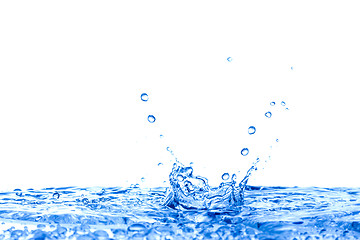 Image showing Water splashon white background