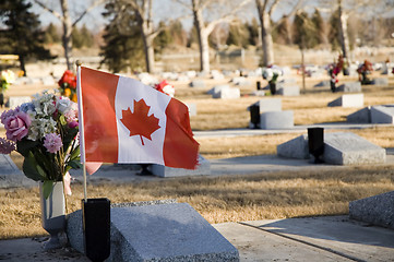 Image showing Army veteran grave