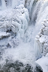 Image showing Icy waterfalls 1