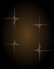 Image showing seamless luxury wallpaper pattern in gold