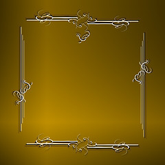 Image showing Luxury seamless golden floral wallpaper