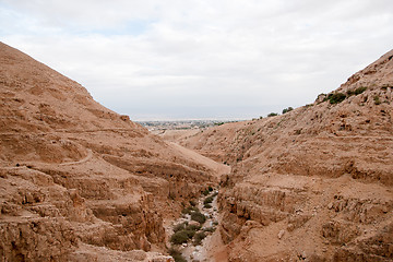 Image showing hiking in judean stone desert