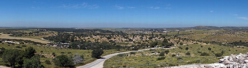 Image showing Israel landscape panorama