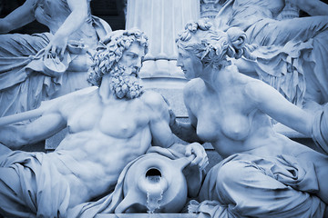 Image showing Pallas-Athene fountain Vienna