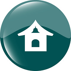 Image showing house web icon button